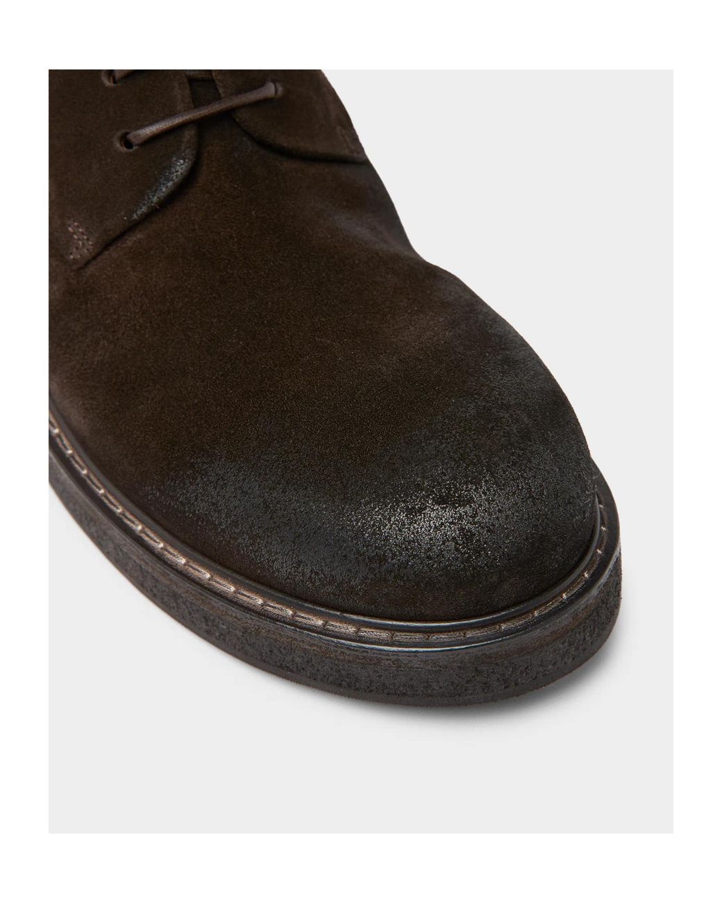 Marsèll Brown Parrucca Dark Leather Combat Boots for men