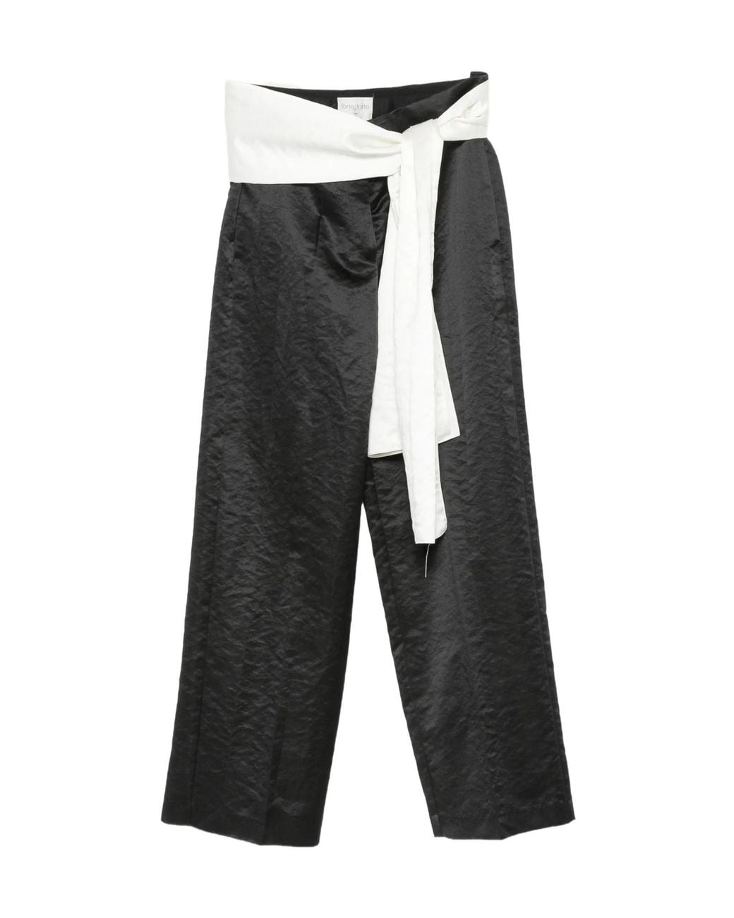 Forte_forte Gray Hammered-Texture Casual Trousers