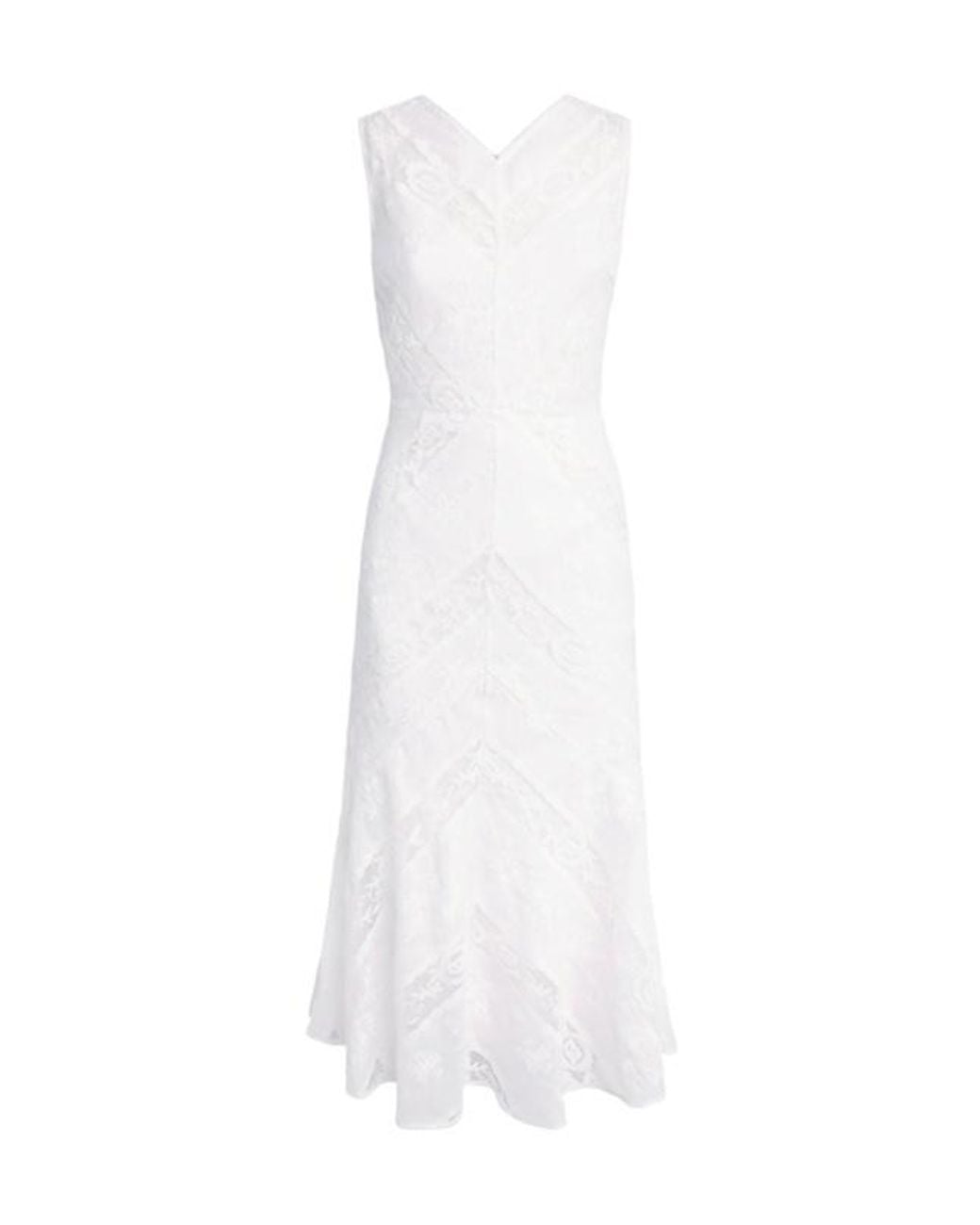 Self-Portrait White Sleeveless Dress