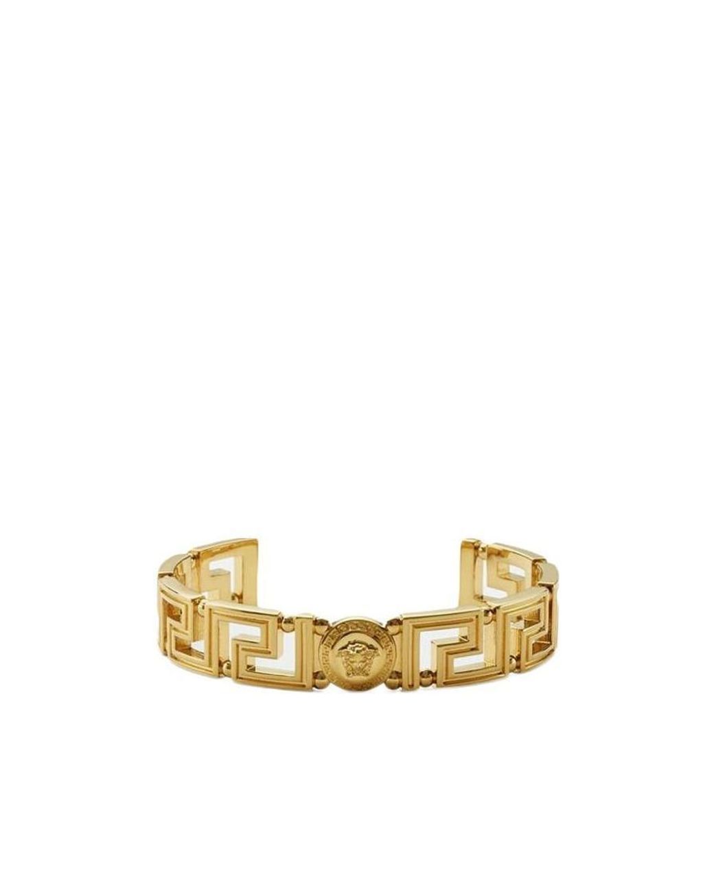 Versace Metallic Logo Detailed Bracelet