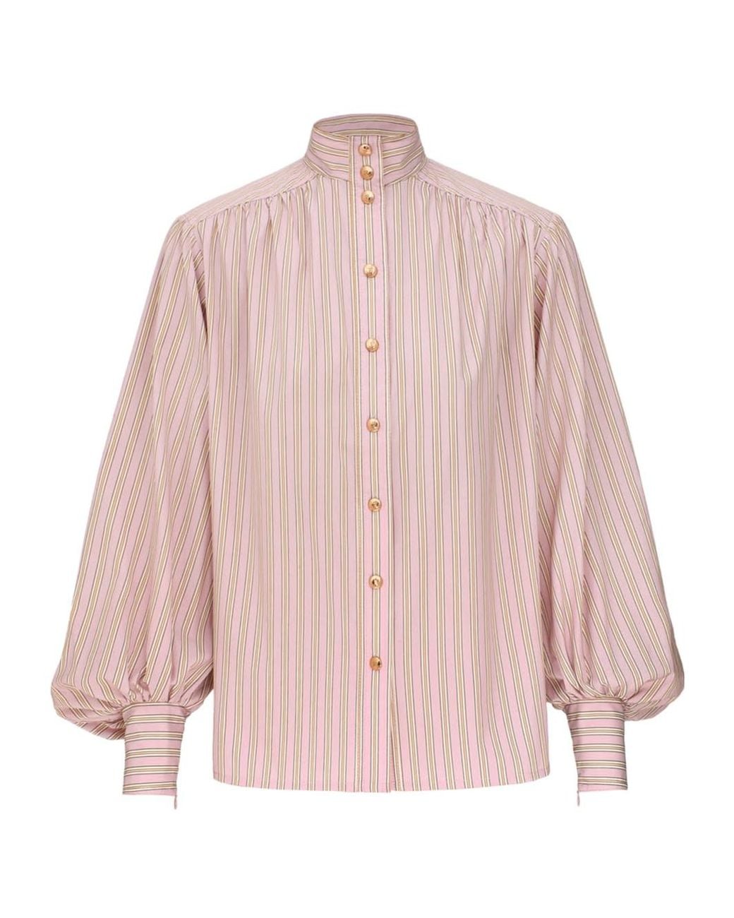 Zimmermann Pink Striped Shirt