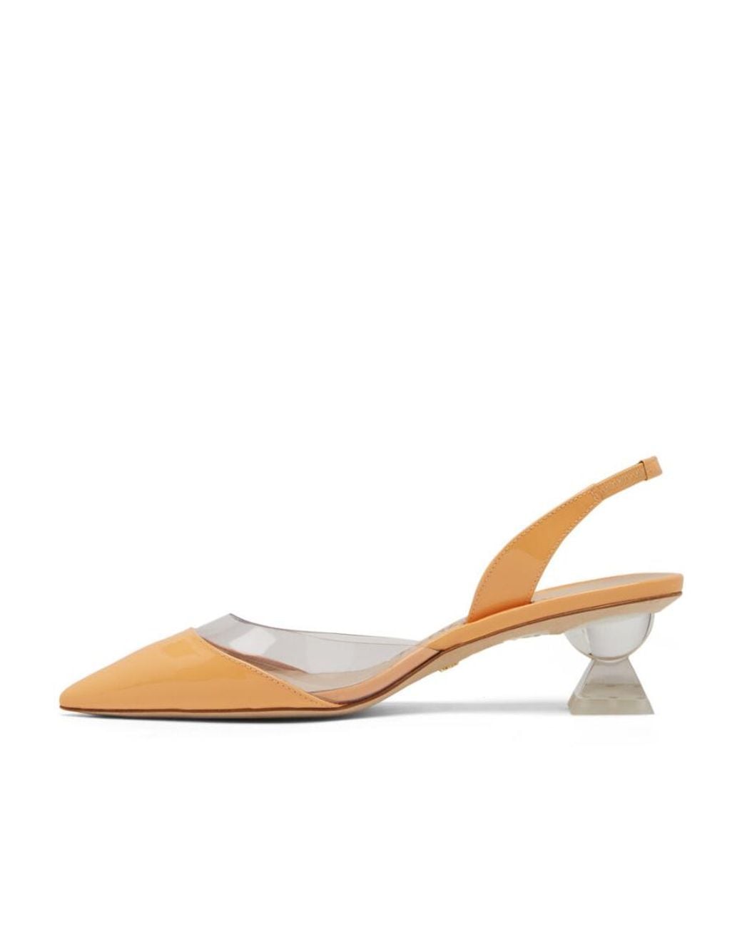 Stuart Weitzman Natural Lucite Sculpt Pumps