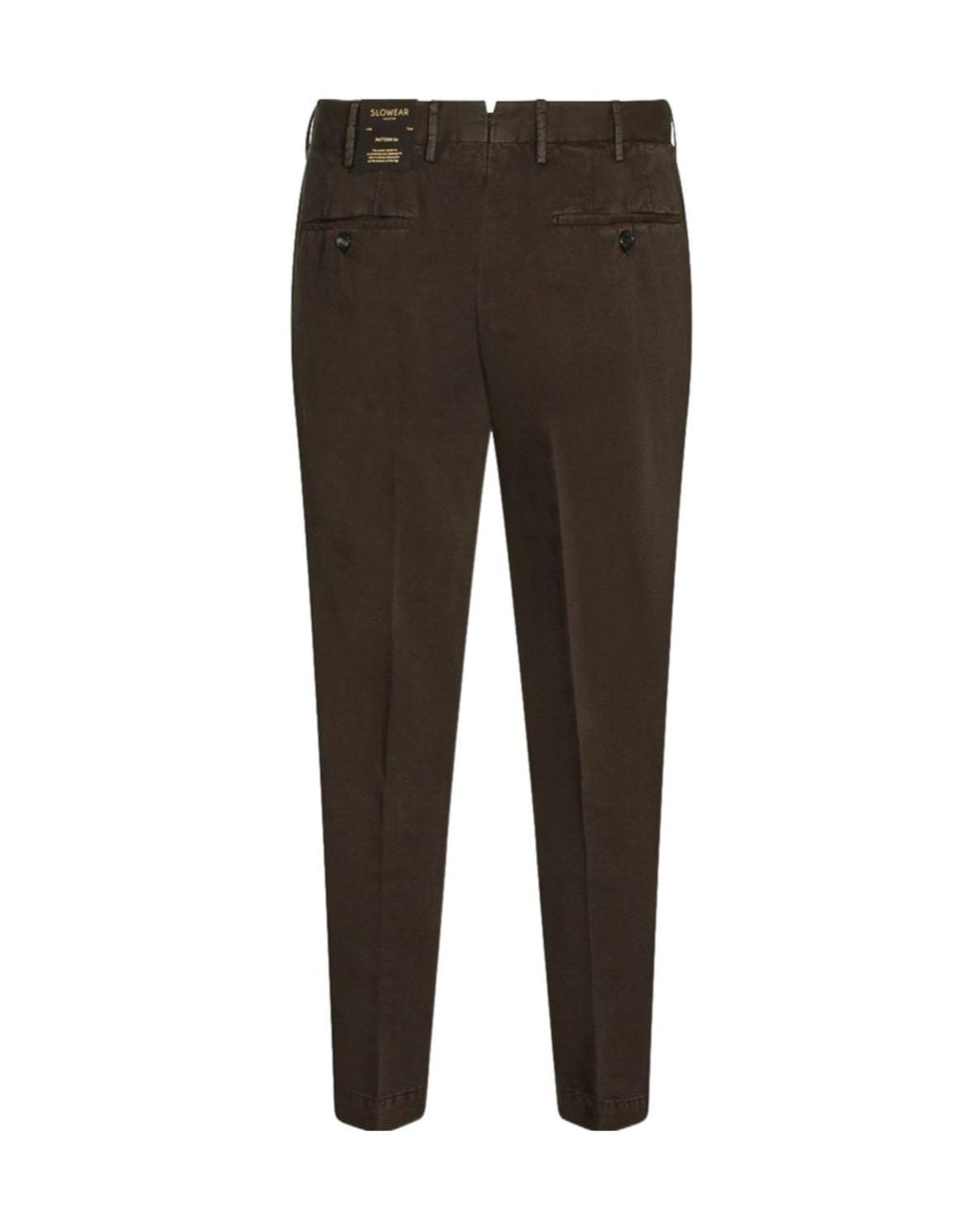 Incotex Brown Pleated Slim-Fit Pants for men