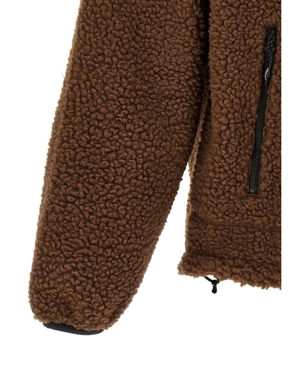 Gramicci Brown Reversible Sherpa Fleece Jacket for men