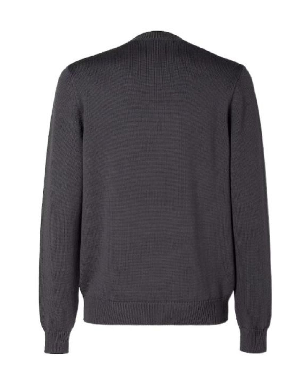 Fendi Gray Wool Jumper for men