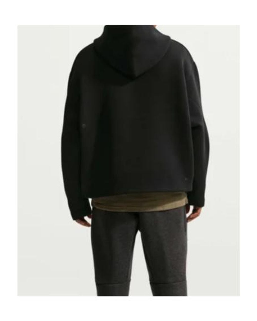 Nike Black Oversized Tech Hoodie for men