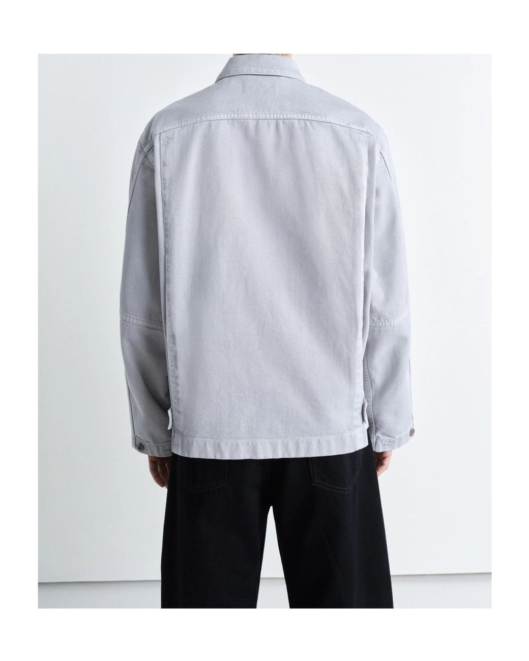 Lemaire Blue Long Sleeved Buttoned Jacket for men