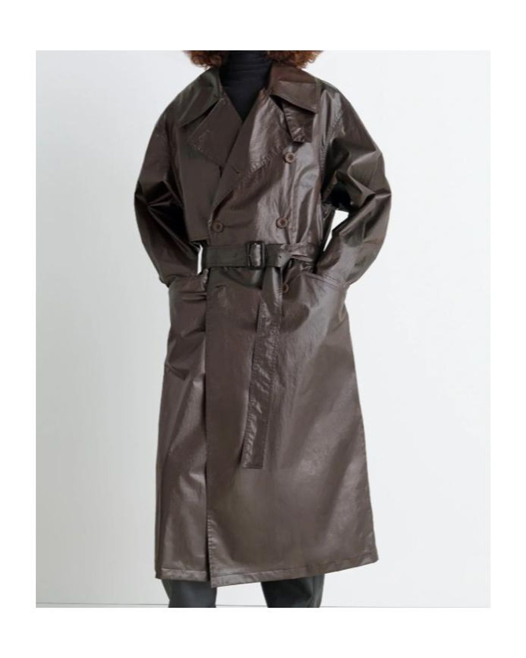 Lemaire Brown Belted Trench Coat