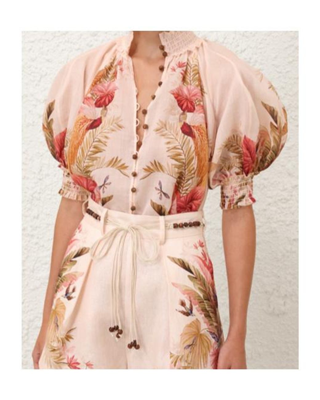 Zimmermann Pink Ascension Billow Blouse