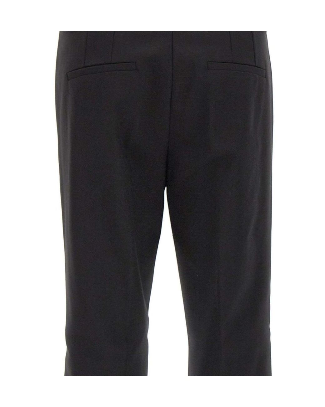 Marella Black Tailored Straight-Leg Pants
