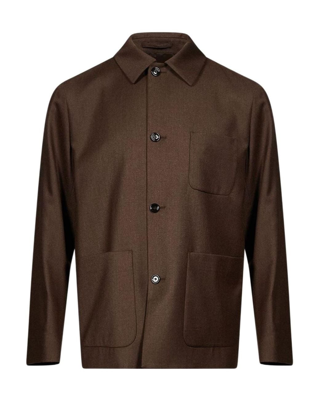 Lardini Brown Single-Breasted Tailored Jacket for men