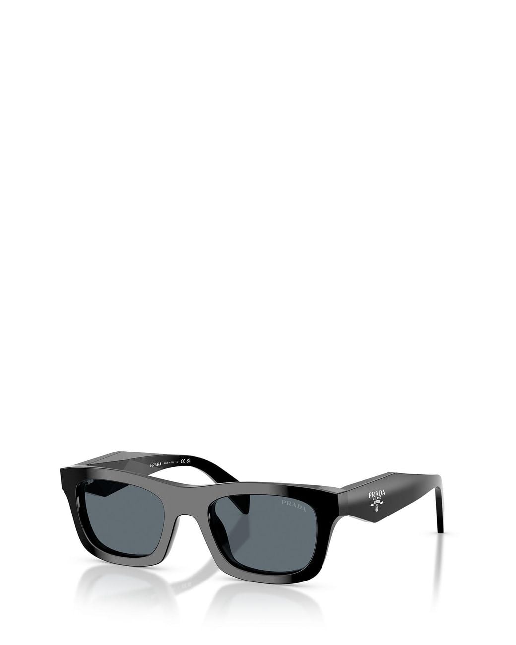 Prada Black Eyewear Rectangle Frame Sunglasses