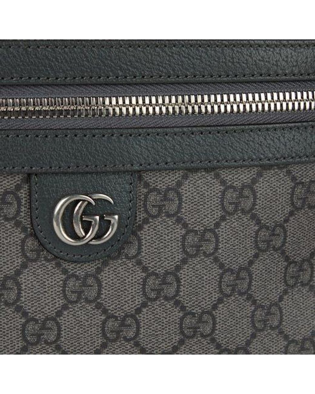 Gucci Gray Ophidia Monogrammed Medium Backpack for men