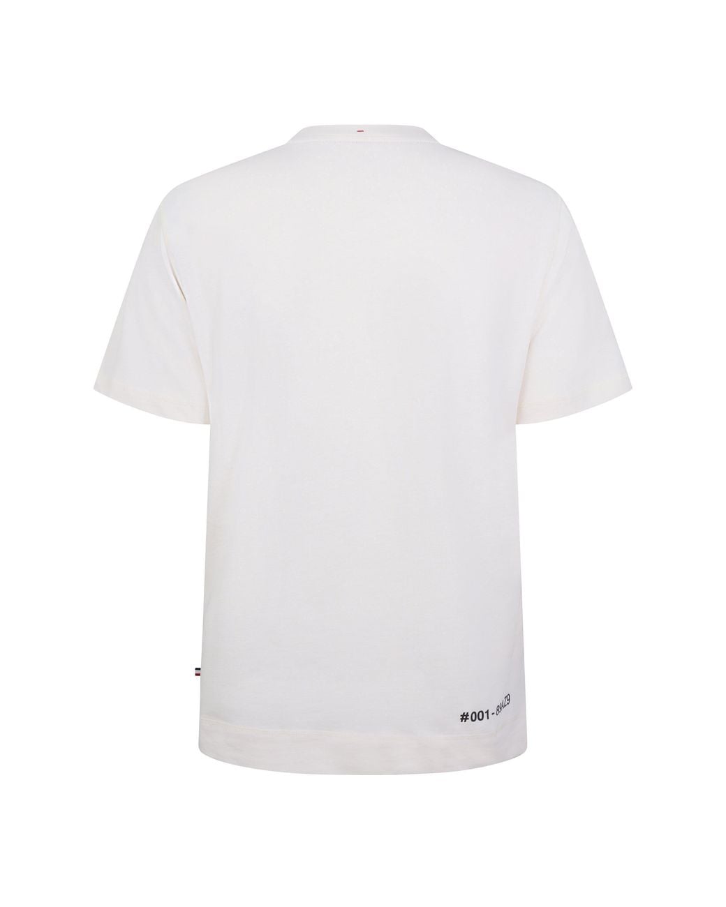 Moncler White Simple Round-Neck T-Shirt for men