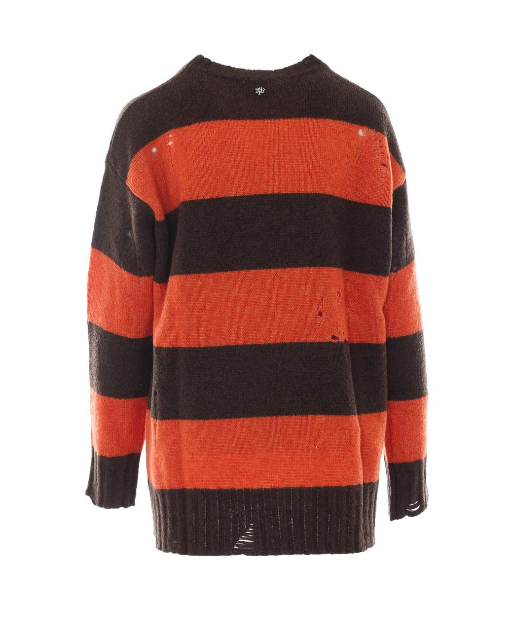 Aniye By Red Lilith Distressed Striped Knitted Sweater