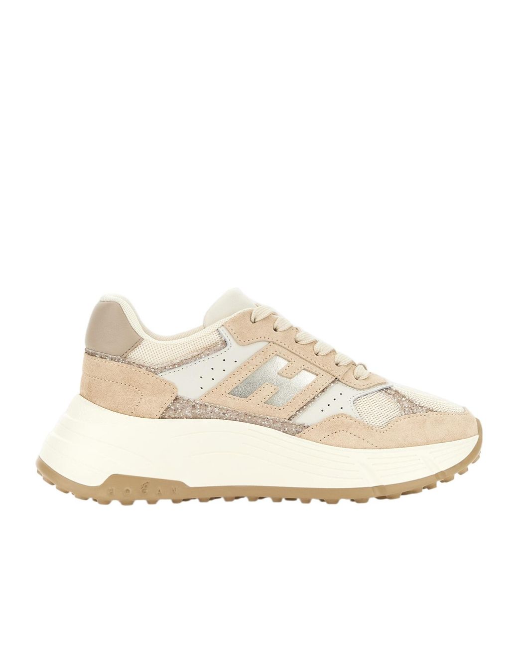 Hogan Natural Hi-Fi Lace-Up Sneakers