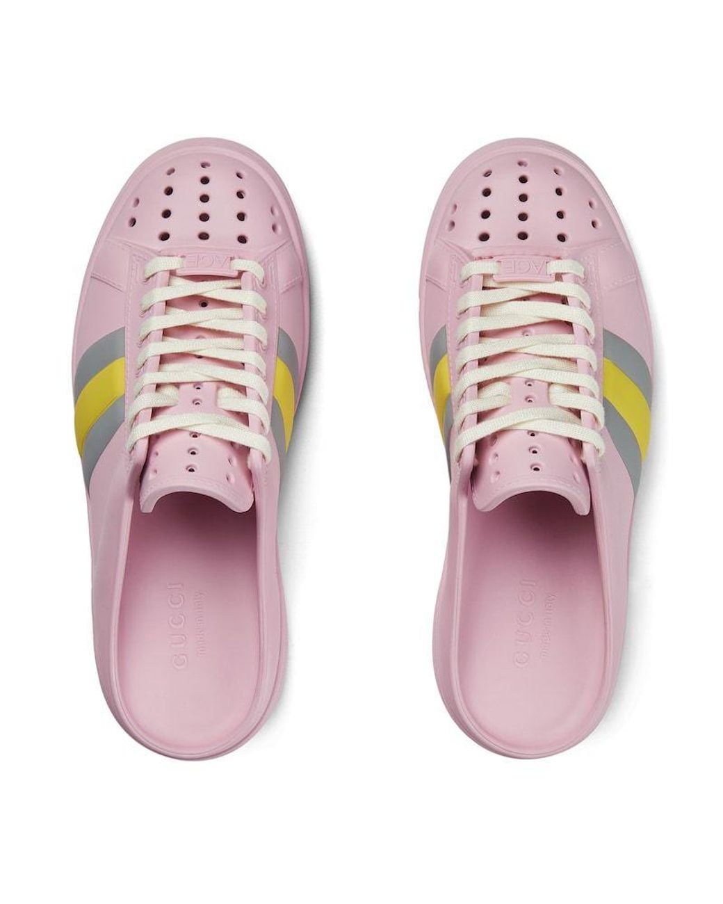 Gucci Pink Ace Mules