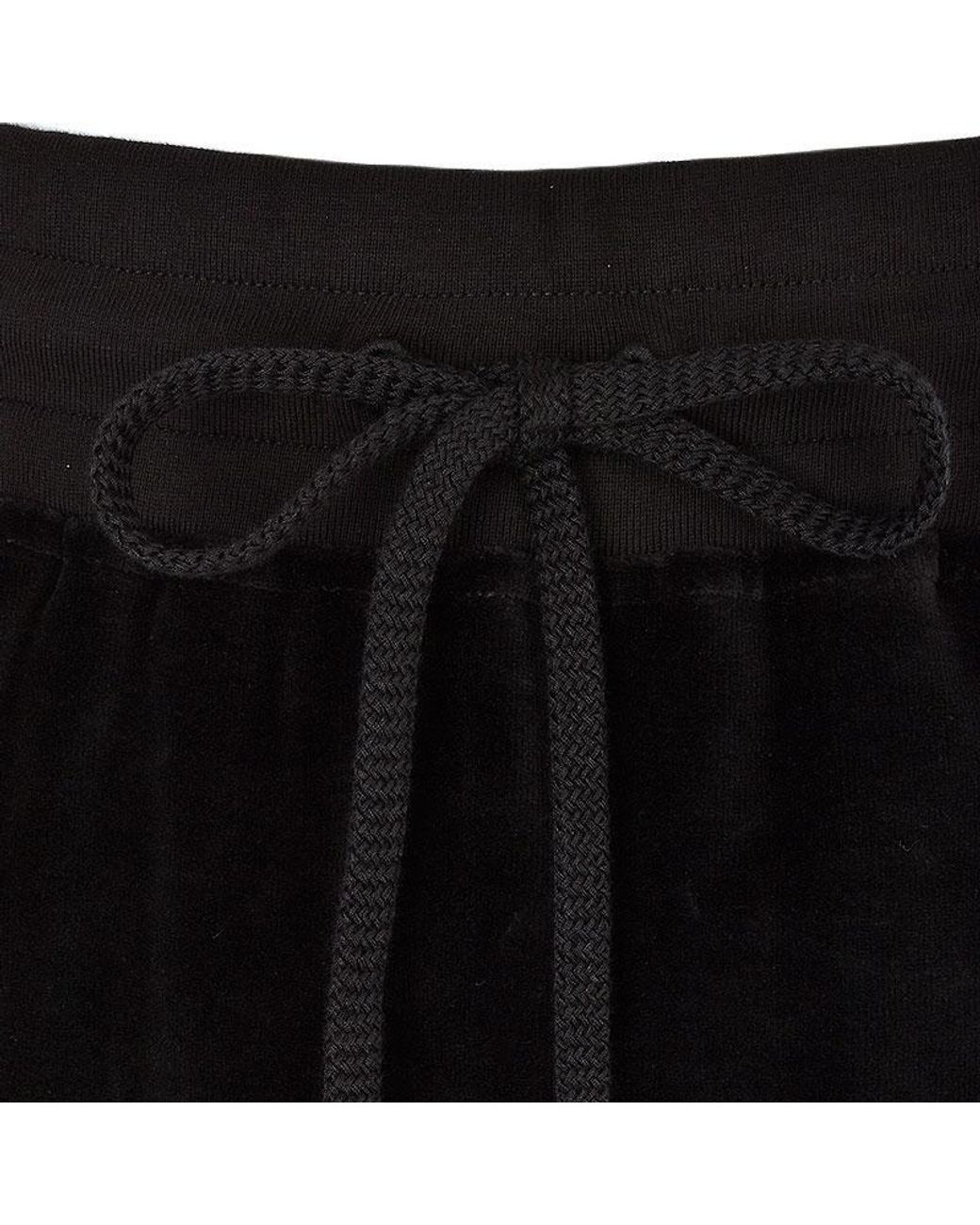 Moschino Black Letter Logo Lace-Up Skirt