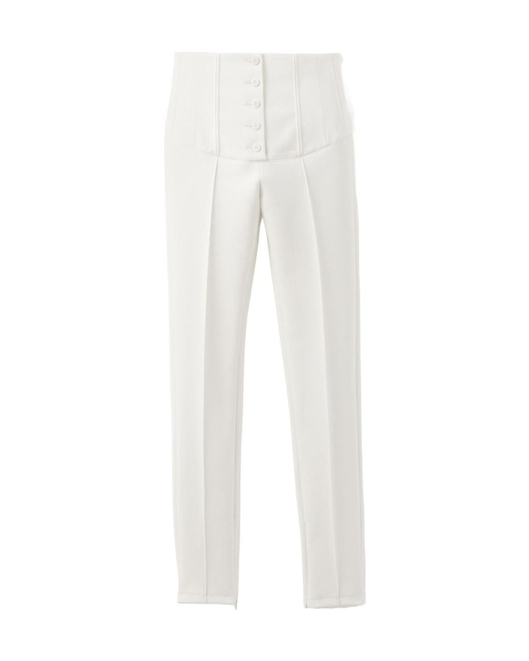 Jacquemus White The Arlésien Fitted Leg Pants