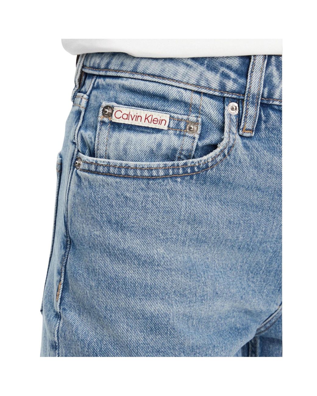 Calvin Klein Blue Straight-Leg Jeans