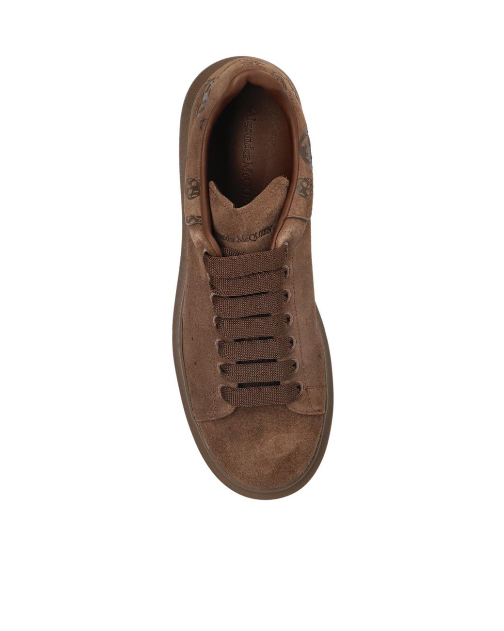 McQueen Brown Oversized Lace-Up Sneakers for men