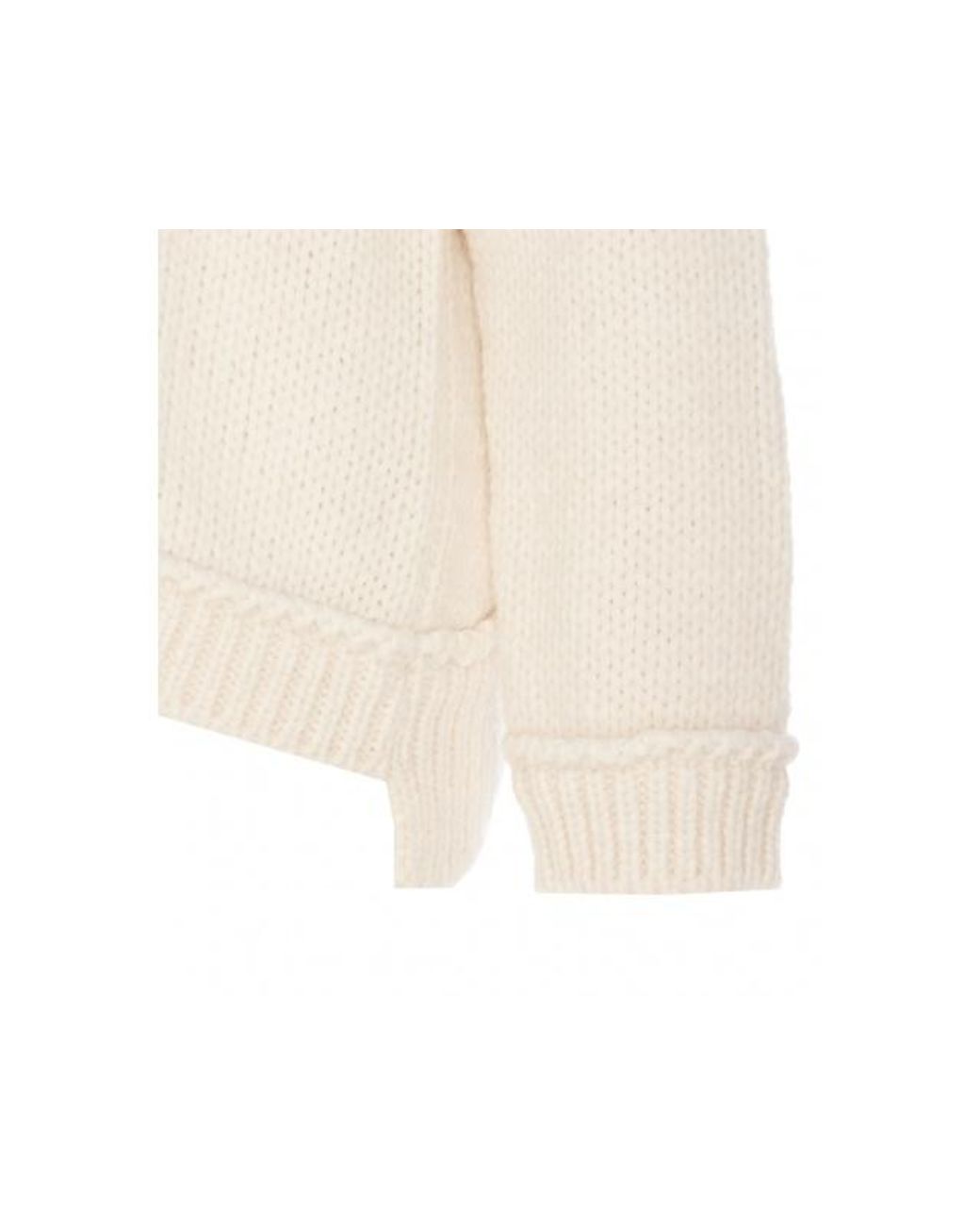 Tom Ford White V-Neck Chunky-Knit Jumper