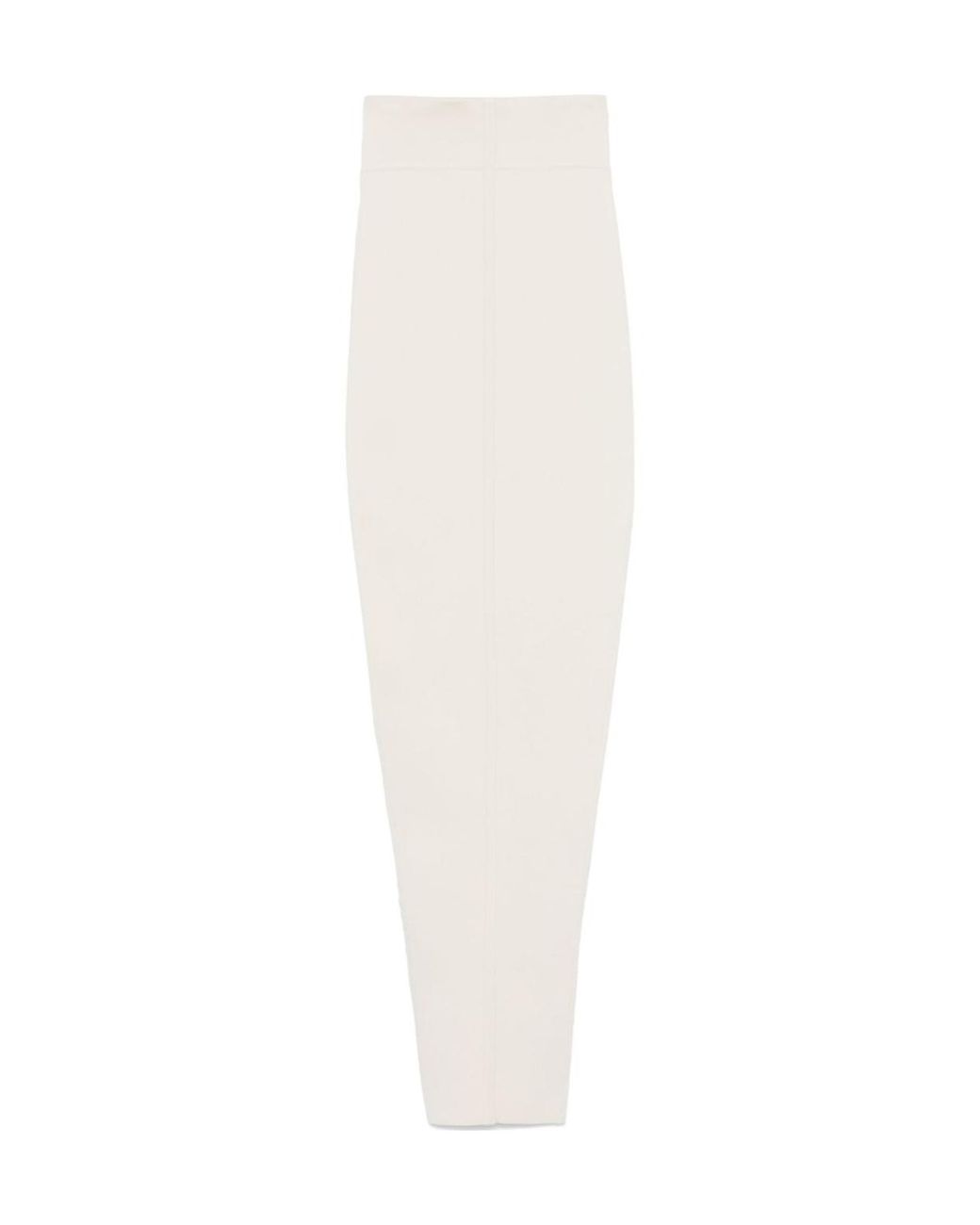 Rick Owens White Pillar Skirt