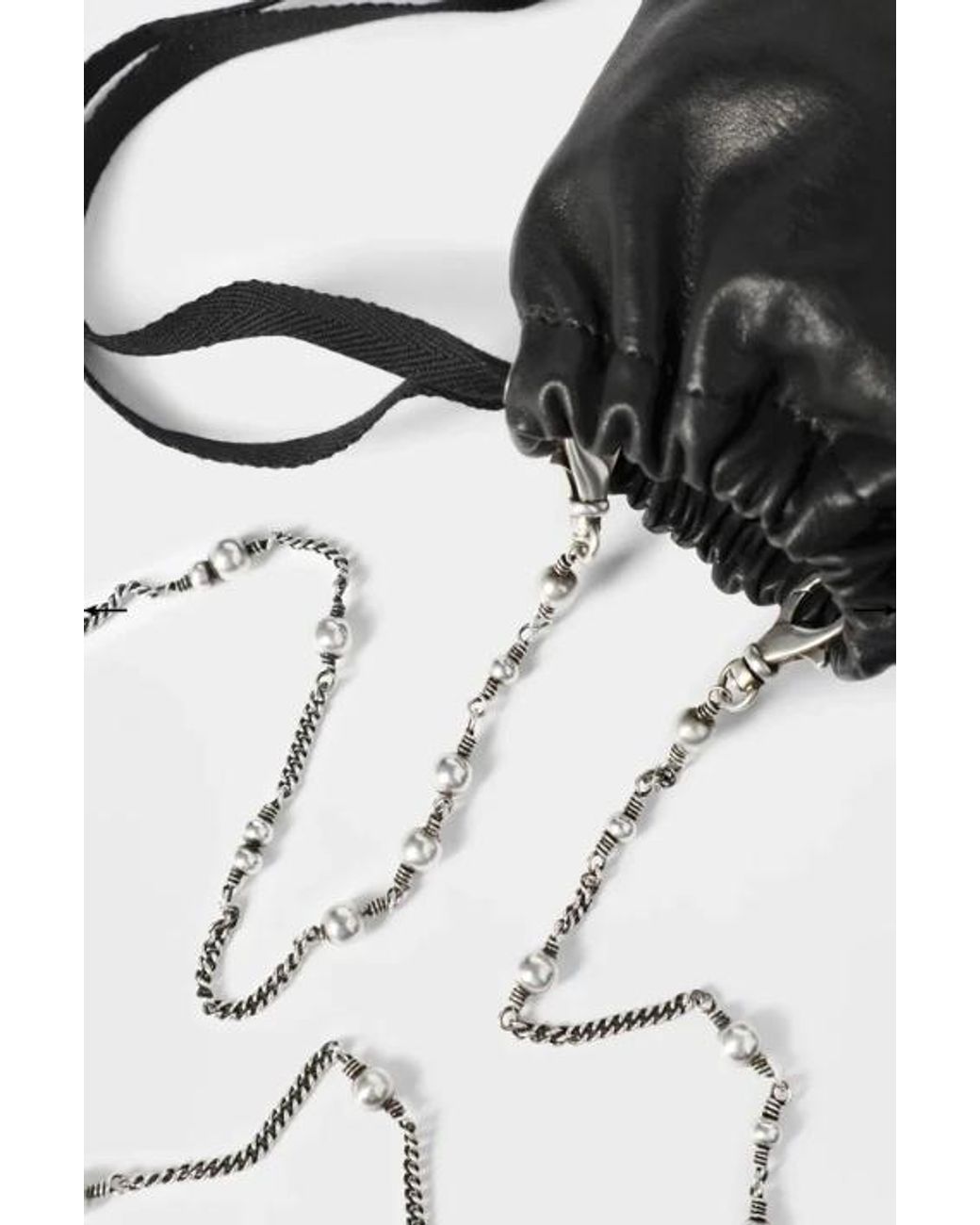 Ann Demeulemeester Black Marlise Soft Small Hand Bag