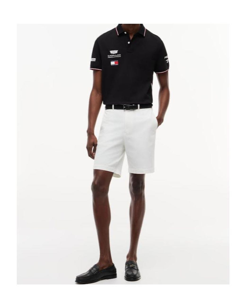 Tommy Hilfiger Black Short-Sleeved Polo Shirt for men
