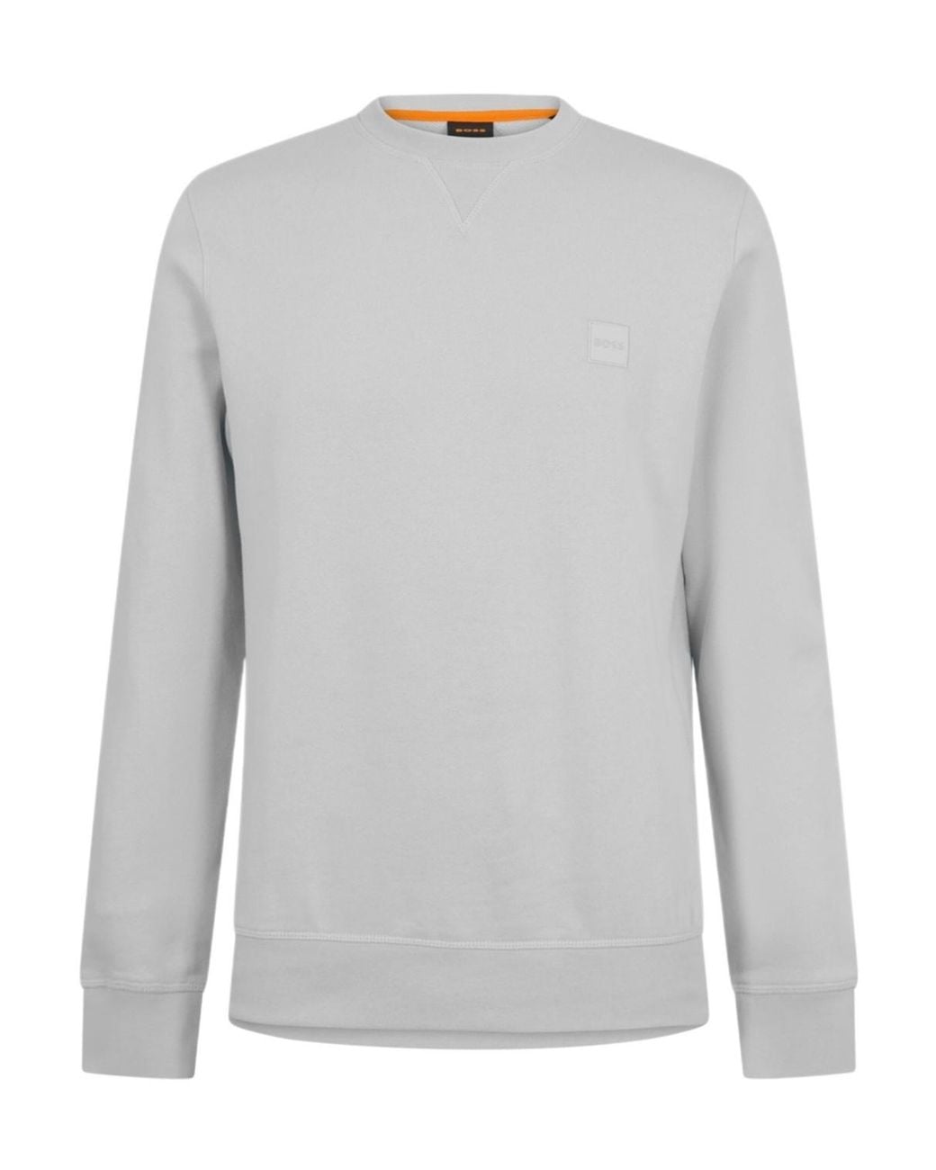 Boss Gray Long Sleeve Premium Cotton Sweatshirt (Westart Crew Neck) for men