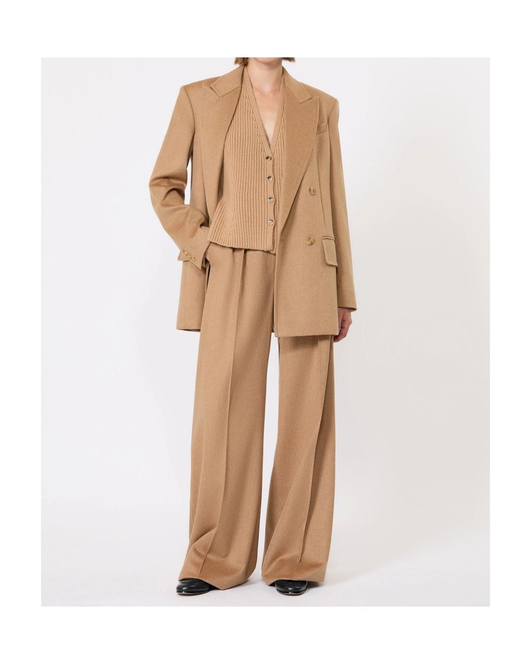 Max Mara Natural Olimpia Double-Breasted Blazer