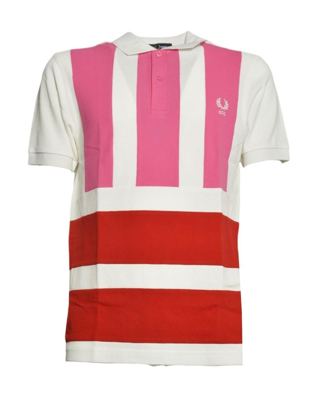 Comme des Garçons Red Comme Des Garçons Shirt Oversized Striped Polo Shirt for men