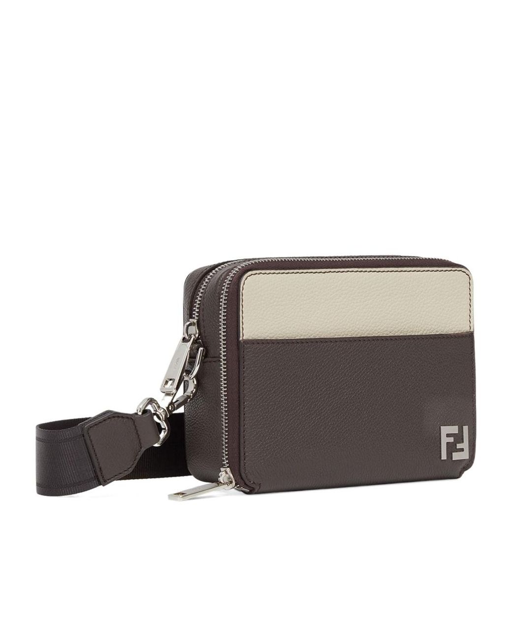Fendi Brown And Leather Bag for men
