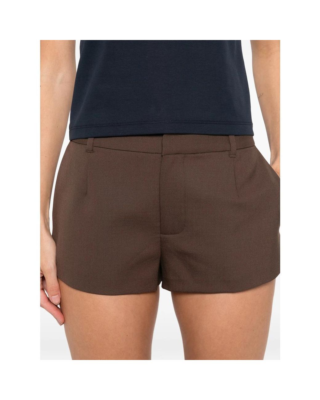 Sir Brown Belt Loop Shorts