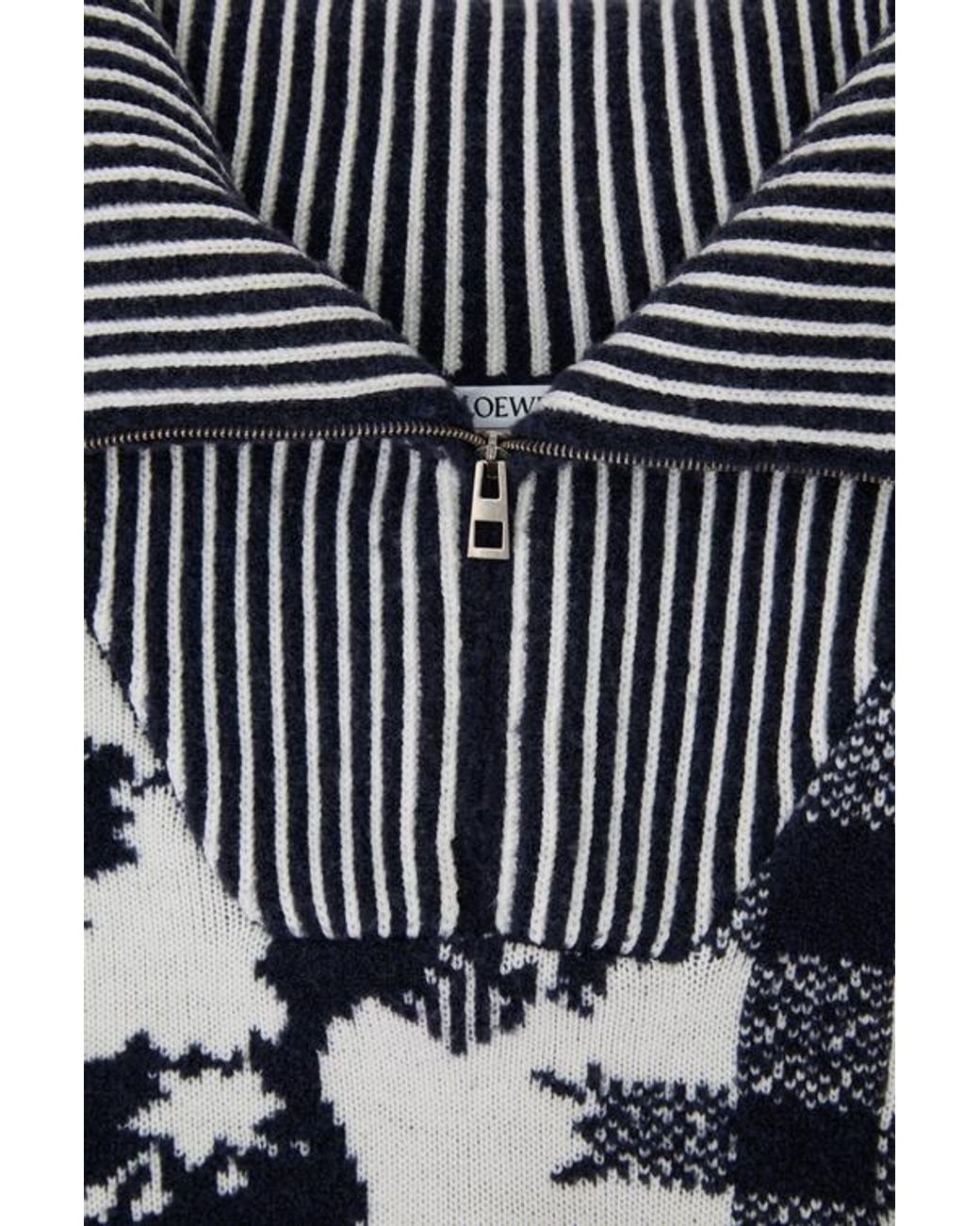 Loewe Blue Cosima Von Bonin Patchwork Knitted Sweater for men