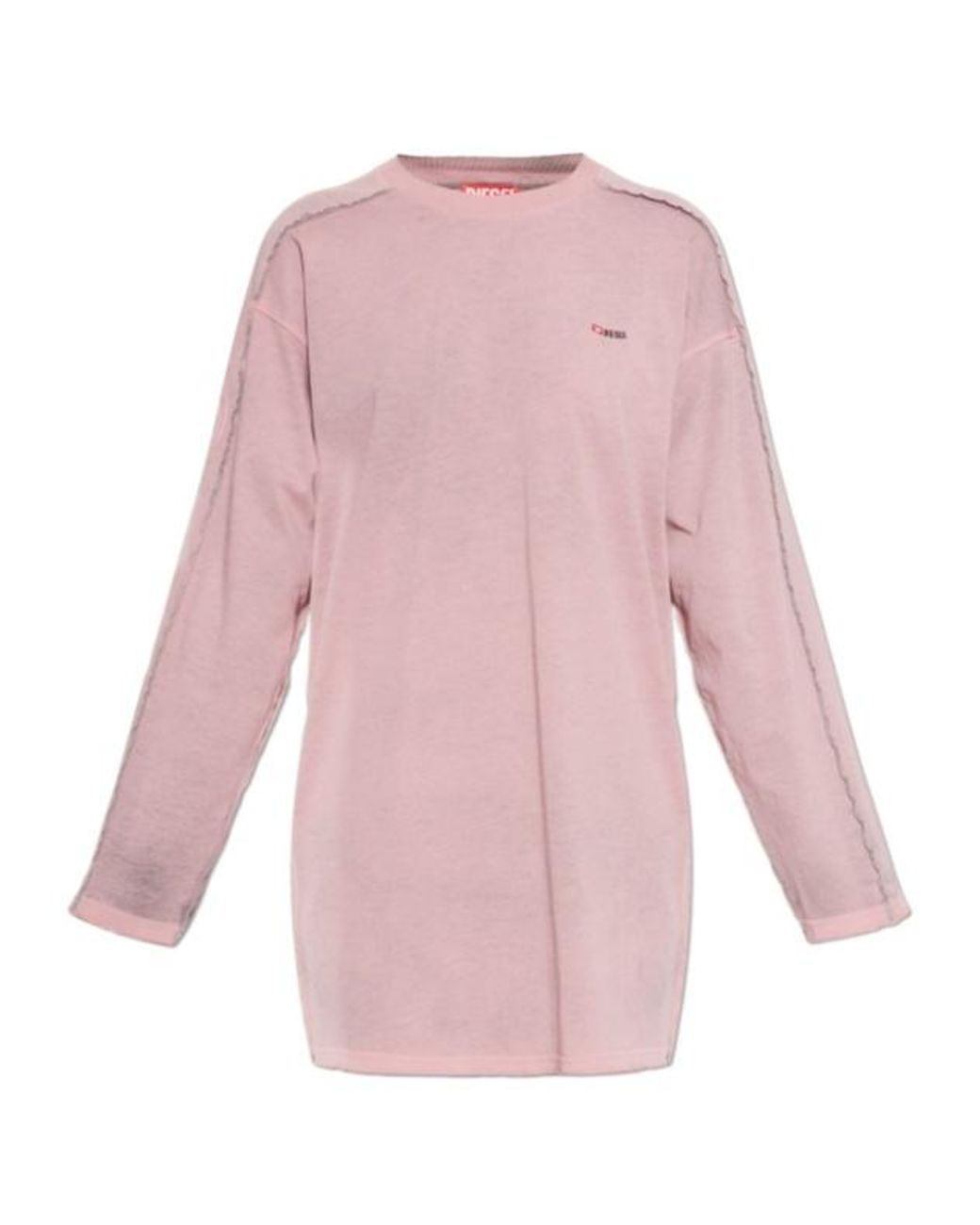 DIESEL Pink D-Aliene Long Sleeved Mini Dress