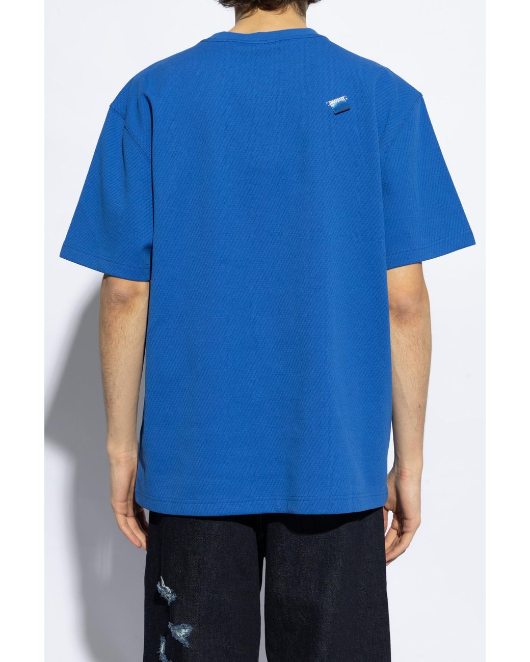 Adererror Blue Short-Sleeved T-Shirt for men