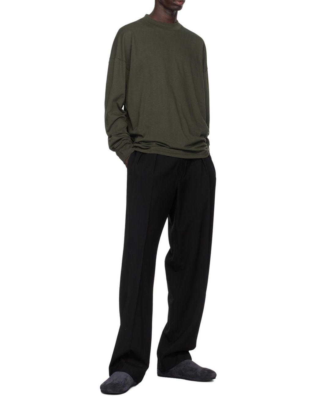 The Row Green Drago Long-Sleeved T-Shirt for men