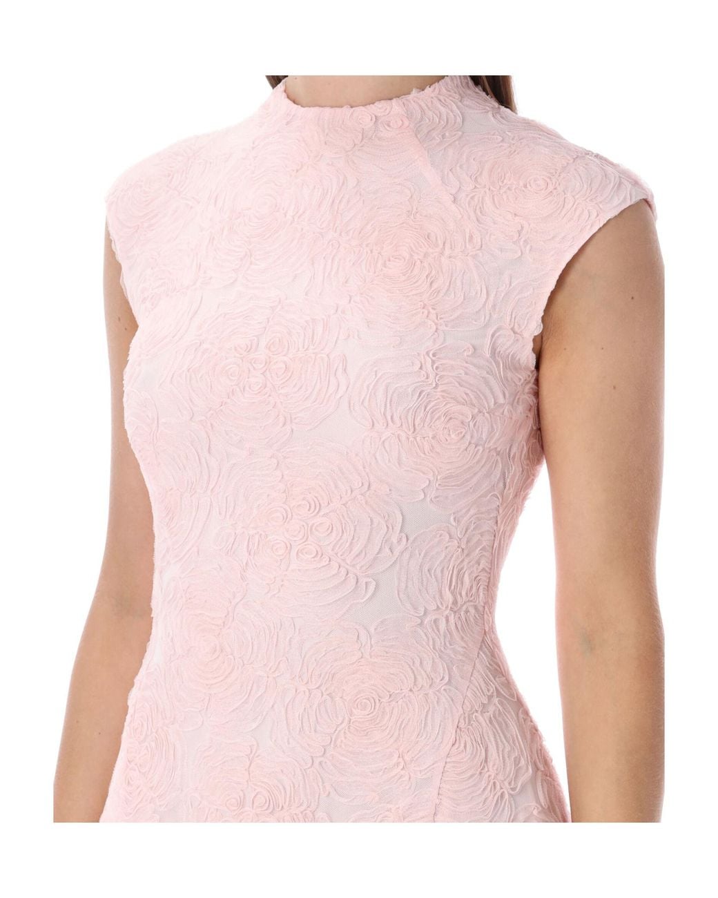 ROTATE BIRGER CHRISTENSEN Pink Floral Pattern Dress