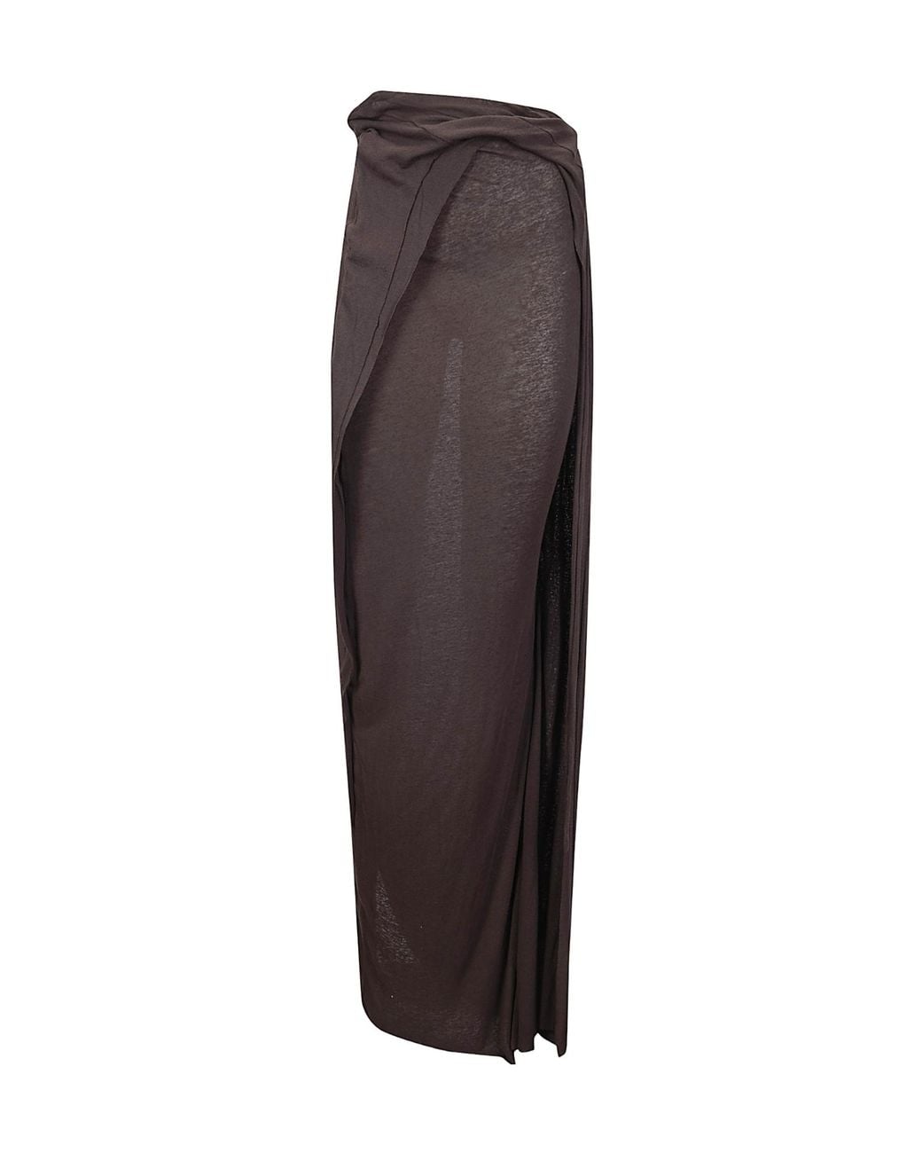 OTTOLINGER Brown Slit Maxi Skirt