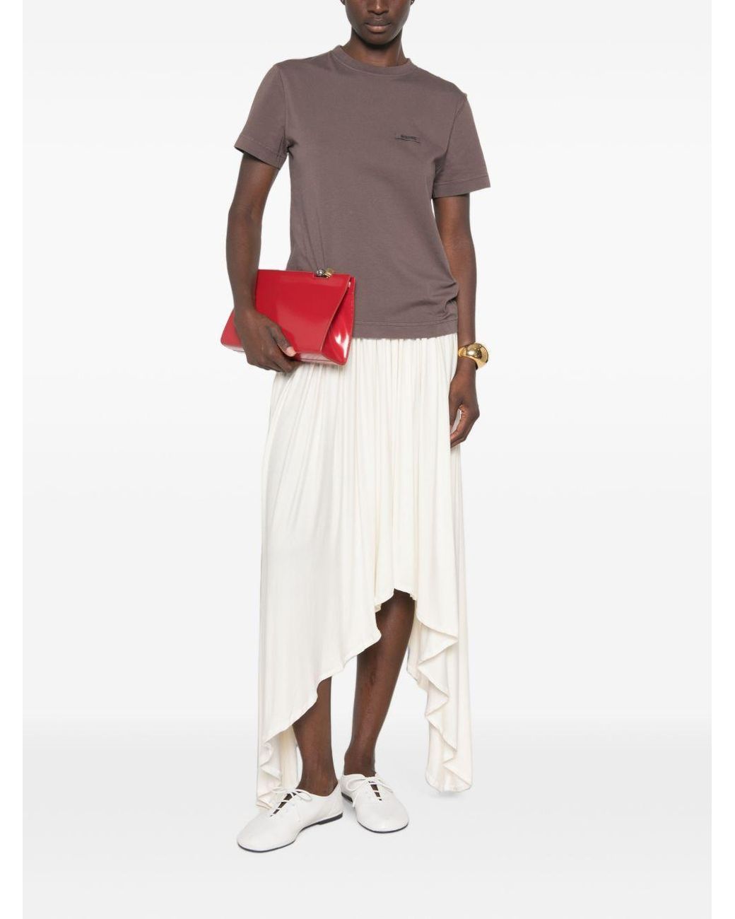 Jacquemus Brown "Gros Grain" Short-Sleeved T-Shirt