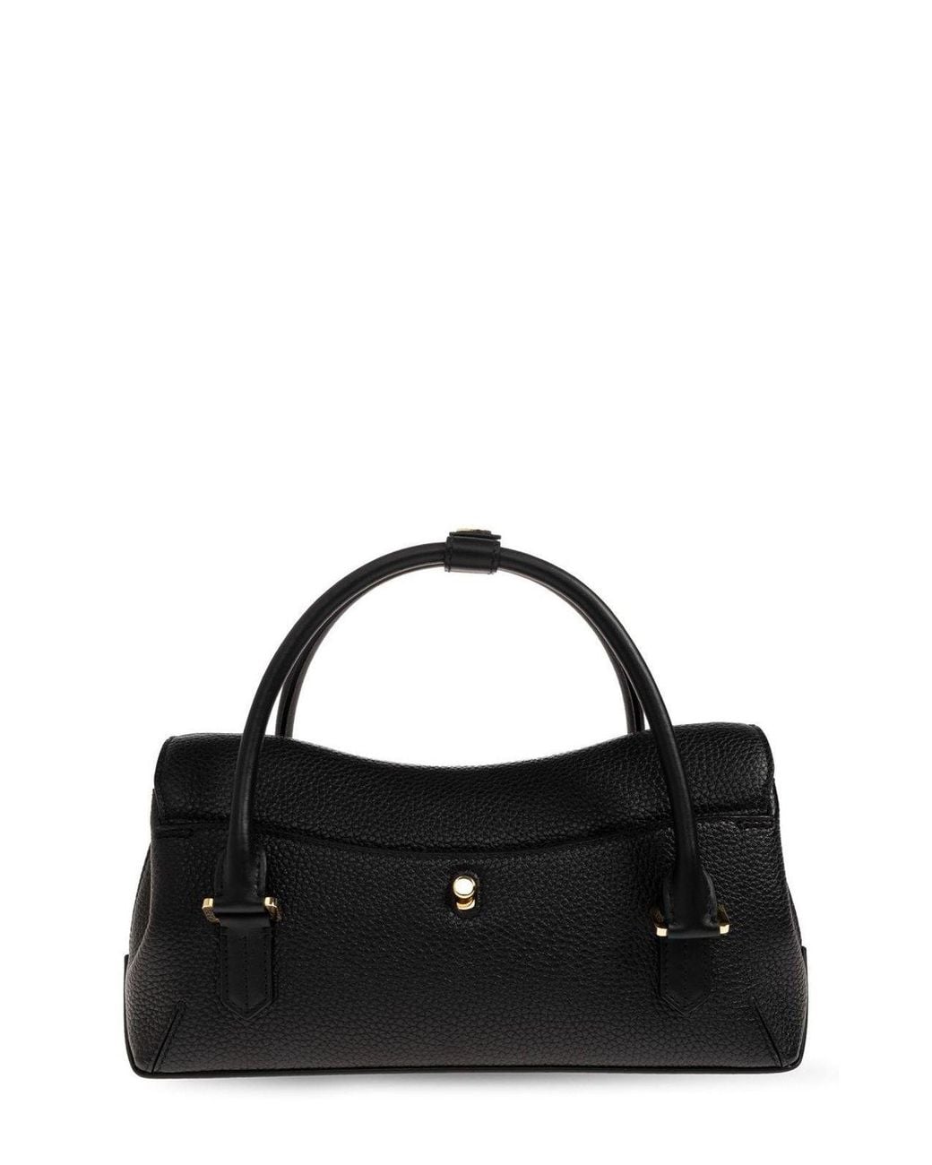 Lanvin Black Logo Detailed Tote Bag