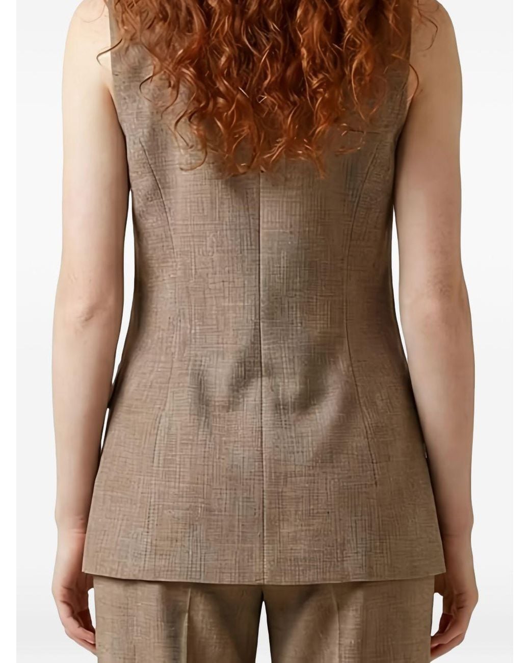 Liu Jo Gray Single-Breasted Vest