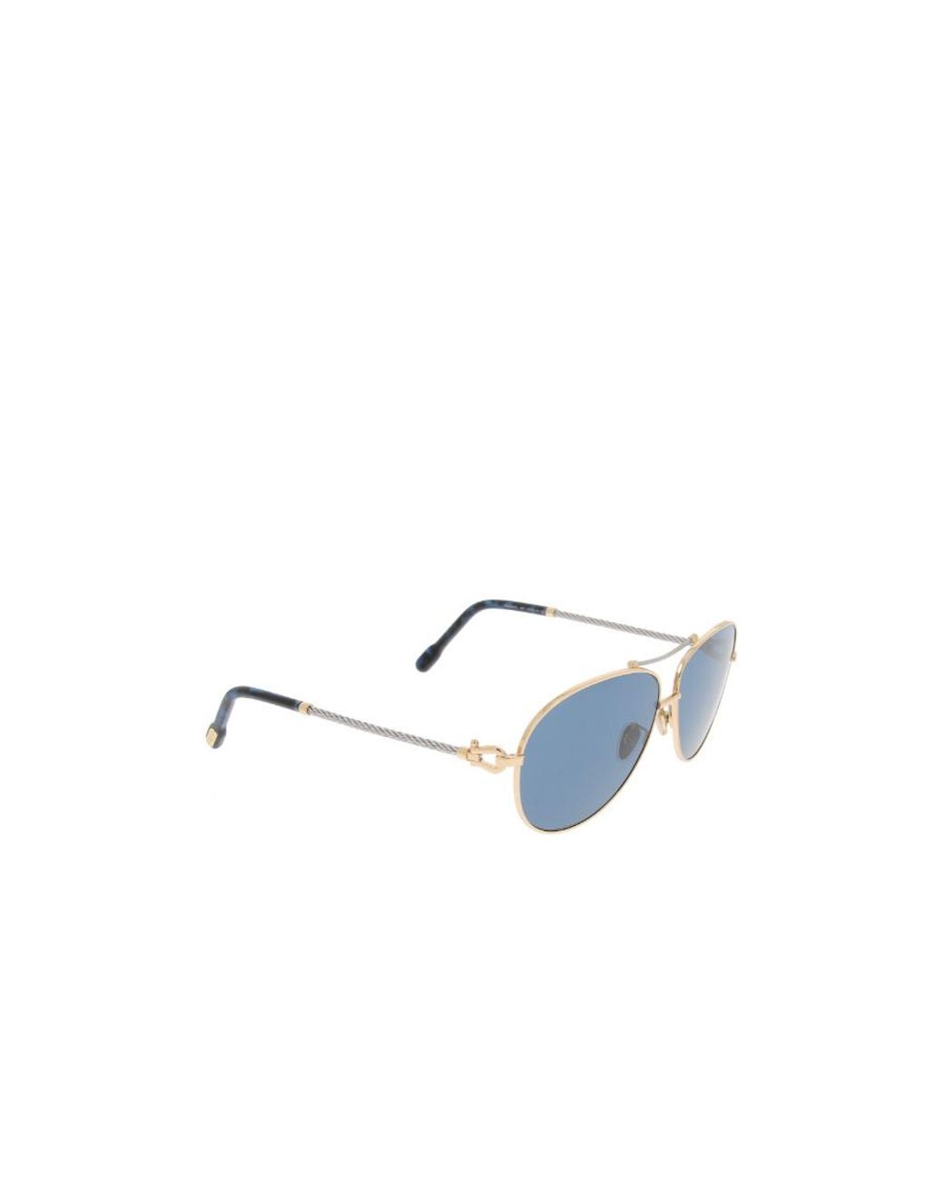 Fred Blue Pilot Frame Sunglasses for men