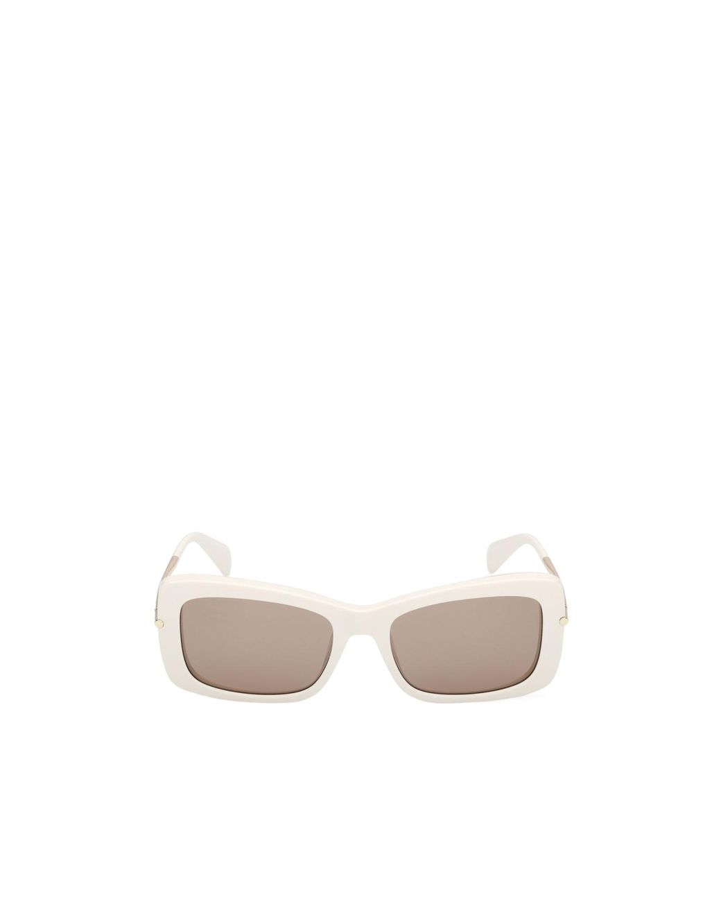 Max Mara White Rectangular Frame Sunglasses