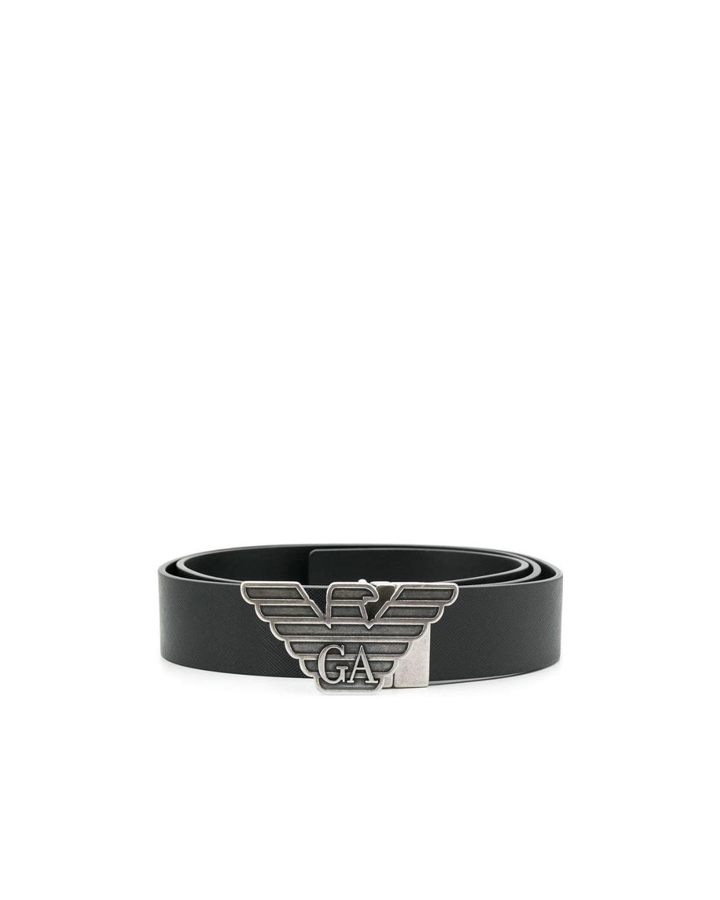 Emporio Armani White Reversible Interchangeable-Buckle Belt for men