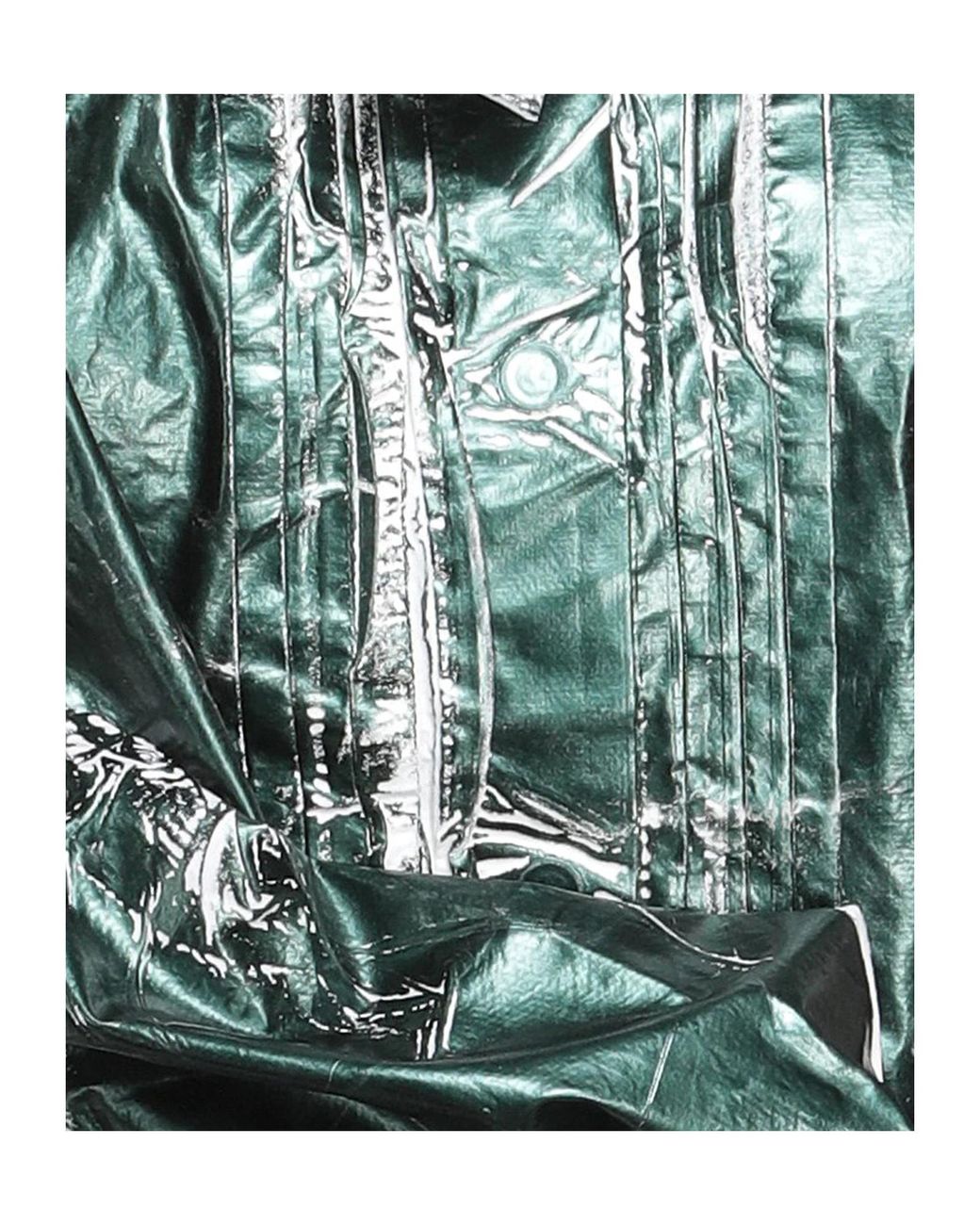 MM6 by Maison Margiela Green Sleeveless Bow Collar Blouse