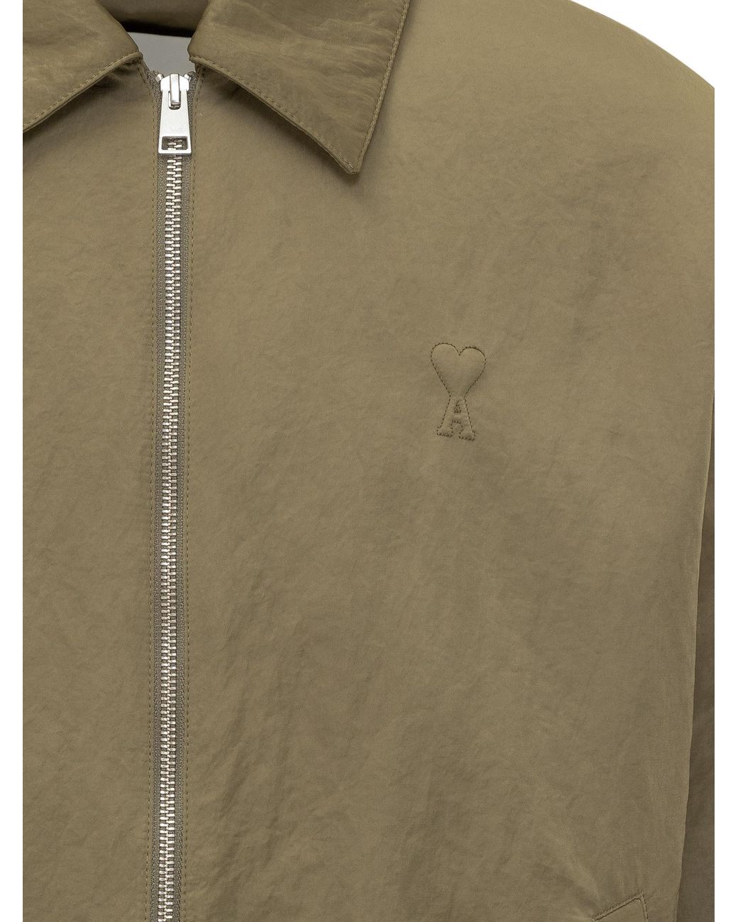 AMI Green Ami Alexandre Mattiussi Jacket With Zip for men