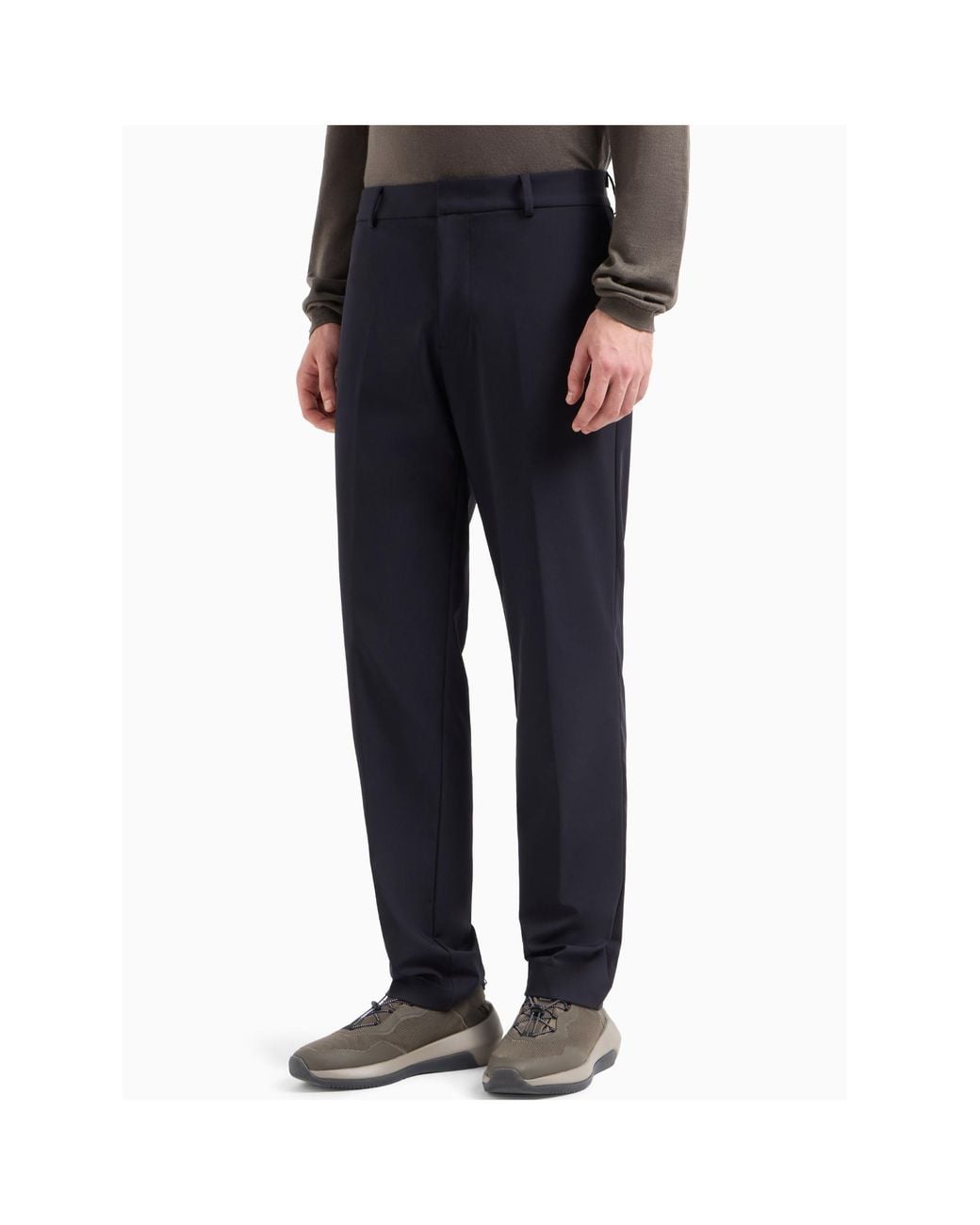 Emporio Armani Blue Travel Essentials Trousers for men