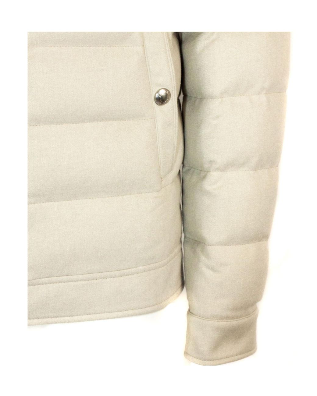 Eleventy White Quilted Hooded Jacket for men